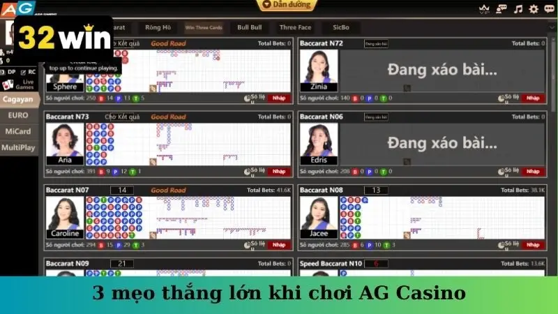 3 mẹo thắng lớn khi chơi AG Casino