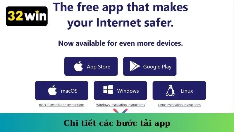 Chi tiết các bước tải app