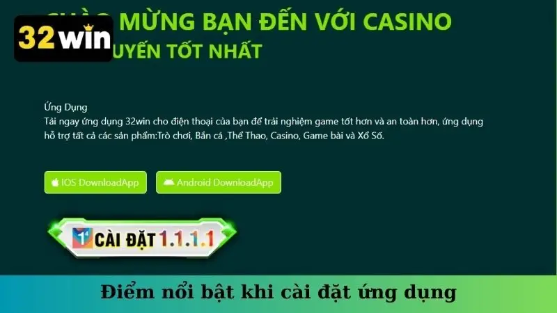 Điểm nổi bật khi cài đặt ứng dụng