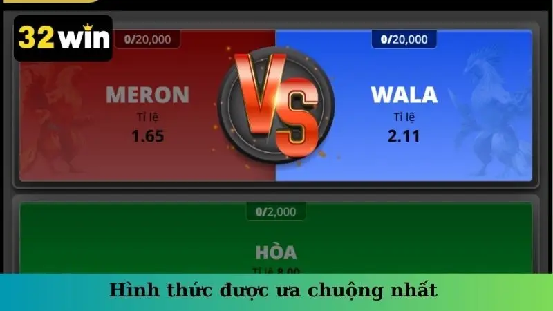 Hình thức được ưa chuộng nhất 