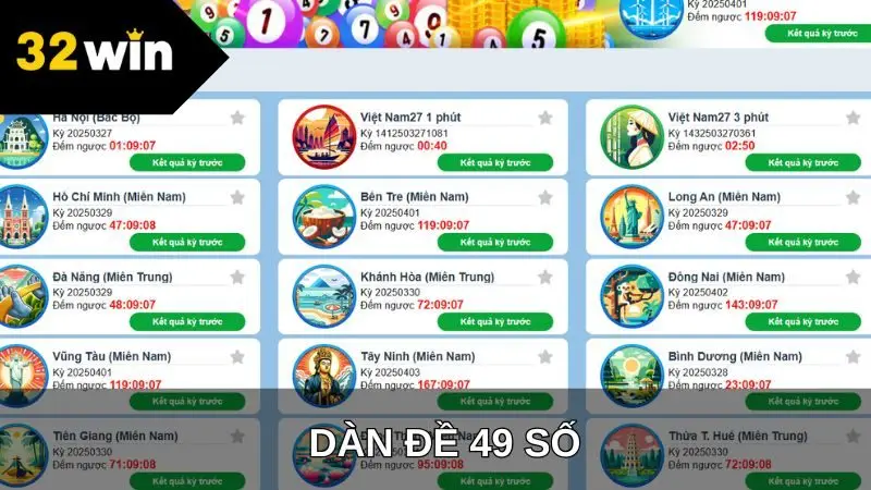 dàn đề 49 số