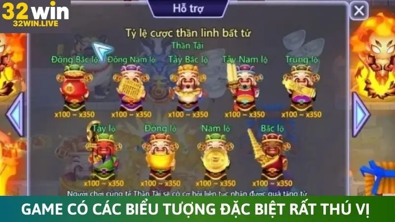 Game có các biểu tượng đặc biệt rất thú vị