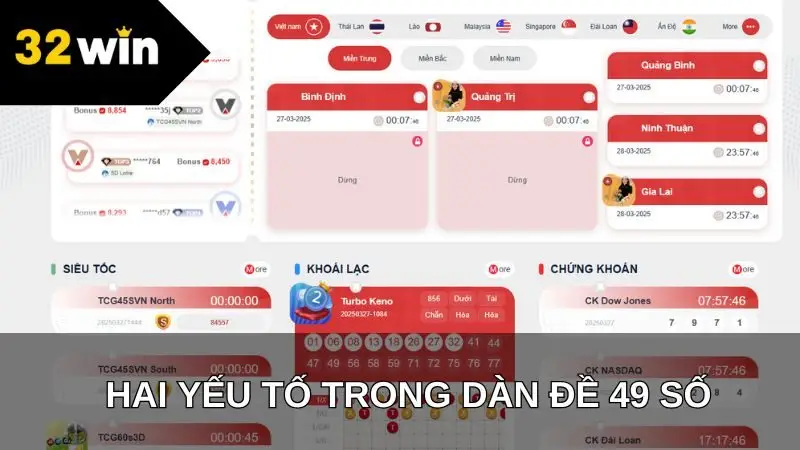 Hai yếu tố trong dàn đề 49 số