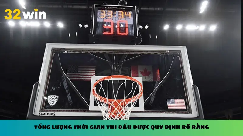 Tổng lượng thời gian thi đấu được quy định rõ ràng