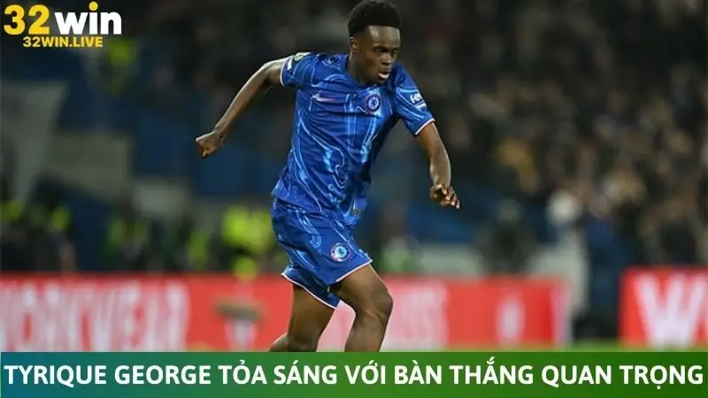 Tyrique George tỏa sáng với bàn thắng quan trọng