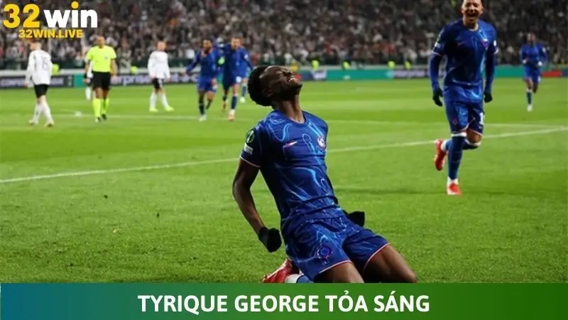 Tyrique George tỏa sáng với bàn thắng quan trọng